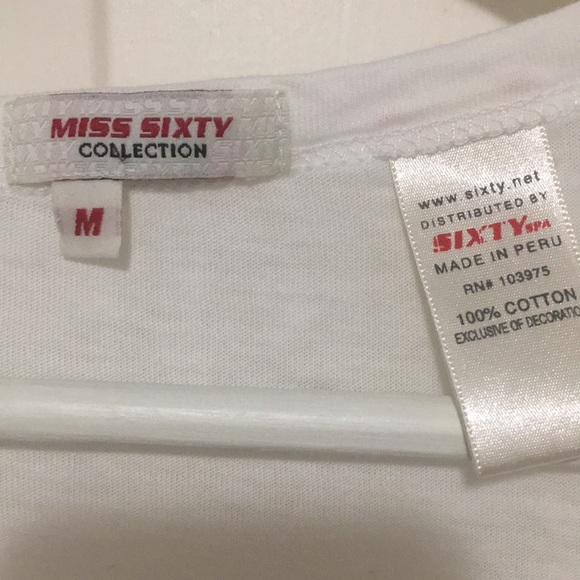 White t-shirt - Miss Sixty size medium - Picture 4 of 8